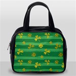 St Patricks Golden Shamrocks Classic Handbag (One Side)