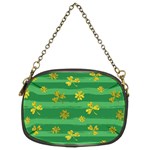 St Patricks Golden Shamrocks Chain Purse (Two Sides)