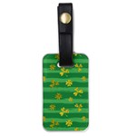 St Patricks Golden Shamrocks Luggage Tag (one side)