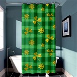 St Patricks Golden Shamrocks Shower Curtain 36  x 72  (Stall)