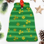 St Patricks Golden Shamrocks Ornament (Bell)