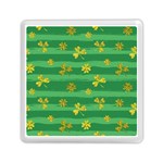 St Patricks Golden Shamrocks Memory Card Reader (Square)