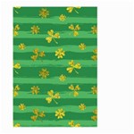 St Patricks Golden Shamrocks Large Garden Flag (Two Sides)