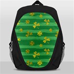 St Patricks Golden Shamrocks Backpack Bag