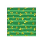 St Patricks Golden Shamrocks Satin Bandana Scarf