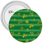 St Patricks Golden Shamrocks 3  Button