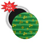 St Patricks Golden Shamrocks 2.25  Magnet (100 pack) 