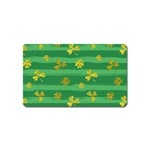 St Patricks Golden Shamrocks Magnet (Name Card)