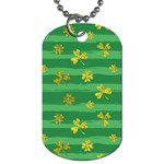 St Patricks Golden Shamrocks Dog Tag (One Side)