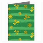 St Patricks Golden Shamrocks Greeting Cards (Pkg of 8)