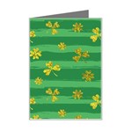 St Patricks Golden Shamrocks Mini Greeting Card