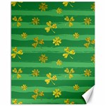 St Patricks Golden Shamrocks Canvas 16  x 20 