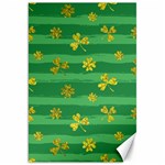 St Patricks Golden Shamrocks Canvas 20  x 30 