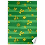 St Patricks Golden Shamrocks Canvas 24  x 36 