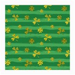 St Patricks Golden Shamrocks Medium Glasses Cloth (2 Sides)