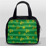 St Patricks Golden Shamrocks Classic Handbag (Two Sides)