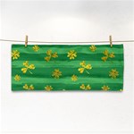 St Patricks Golden Shamrocks Hand Towel