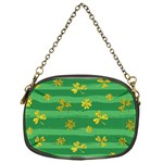 St Patricks Golden Shamrocks Chain Purse (One Side)