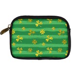 St Patricks Golden Shamrocks Digital Camera Leather Case