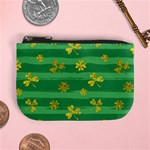 St Patricks Golden Shamrocks Mini Coin Purse