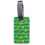 St Patricks Golden Shamrocks Luggage Tag (two sides)