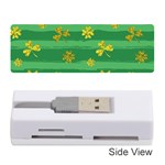 St Patricks Golden Shamrocks Memory Card Reader (Stick)