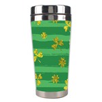 St Patricks Golden Shamrocks Stainless Steel Travel Tumbler