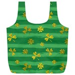 St Patricks Golden Shamrocks Full Print Recycle Bag (XL)