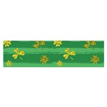 St Patricks Golden Shamrocks Satin Scarf (Oblong)