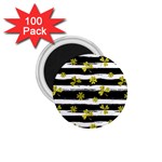 st patricks black white clover 1.75  Magnet (100 pack) 