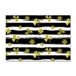 st patricks black white clover Sticker A4 (100 pack)