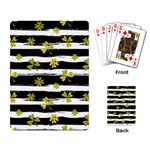 st patricks black white clover Playing Cards Single Design