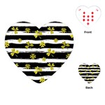 st patricks black white clover Playing Cards (Heart)