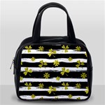 st patricks black white clover Classic Handbag (One Side)