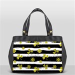 st patricks black white clover Oversize Office Handbag