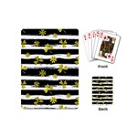 st patricks black white clover Playing Cards (Mini)