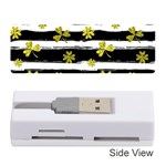 st patricks black white clover Memory Card Reader (Stick)