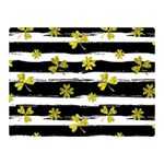 st patricks black white clover Double Sided Flano Blanket (Mini)