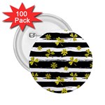 st patricks black white clover 2.25  Button (100 pack)