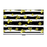 st patricks black white clover Business Card Holder