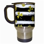 st patricks black white clover Travel Mug (White)