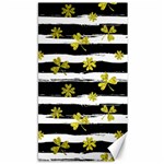 st patricks black white clover Canvas 40  x 72 