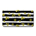 st patricks black white clover Medium Bar Mat