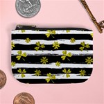 st patricks black white clover Mini Coin Purse