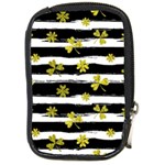 st patricks black white clover Compact Camera Leather Case