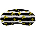 st patricks black white clover Sleeping Mask