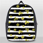 st patricks black white clover School Bag (Large)