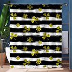 st patricks black white clover Shower Curtain 60  x 72  (Medium)