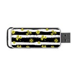 st patricks black white clover Portable USB Flash (Two Sides)