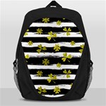 st patricks black white clover Backpack Bag